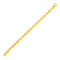 14k Yellow Gold Polished Oval Link Bracelet